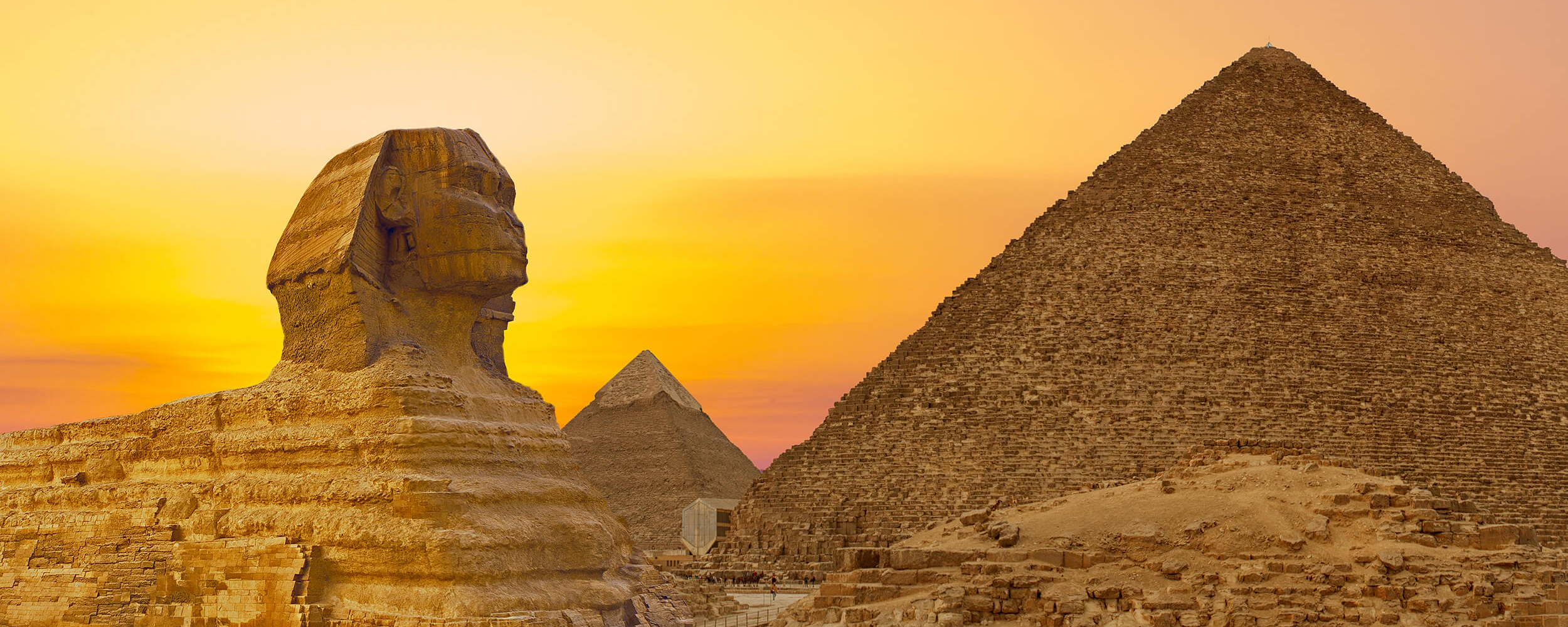 sphinx at sunset egypt