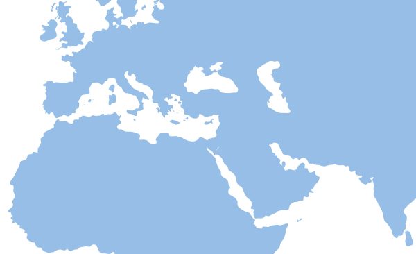 A map of the Mediterranean region