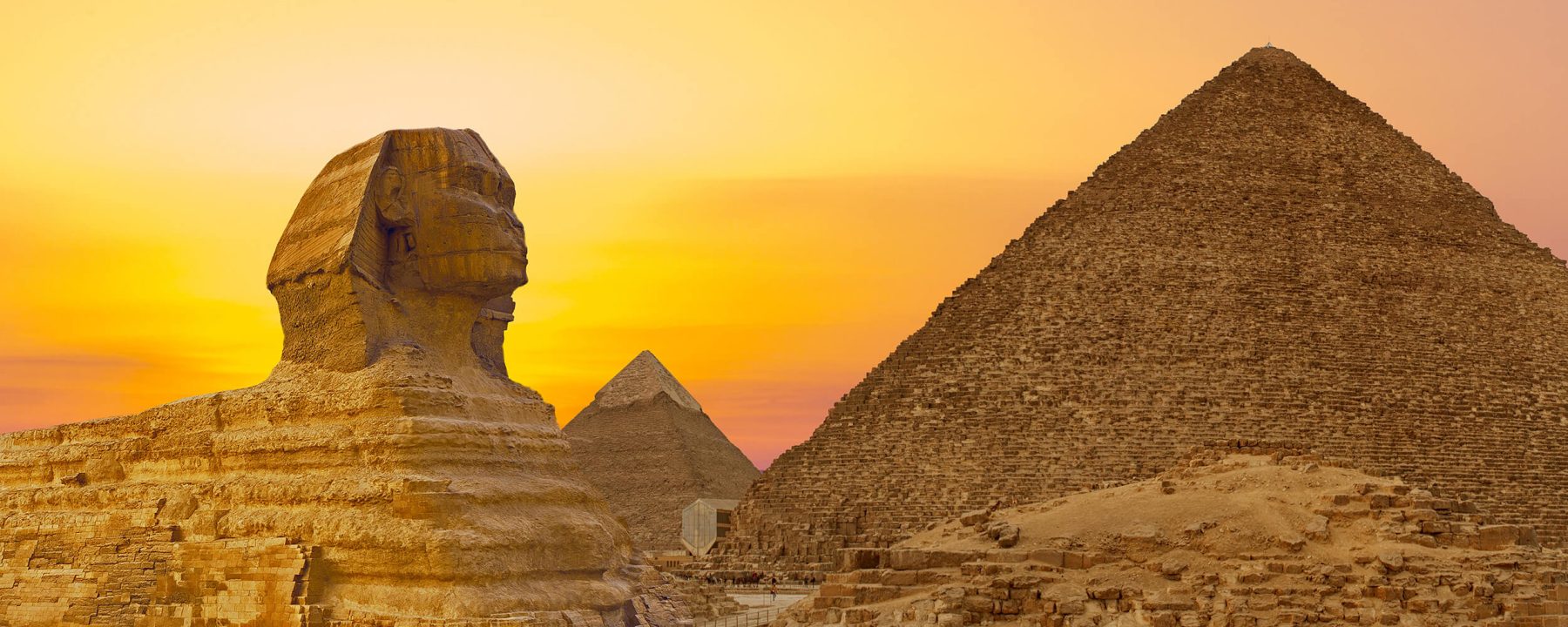 sphinx at sunset egypt